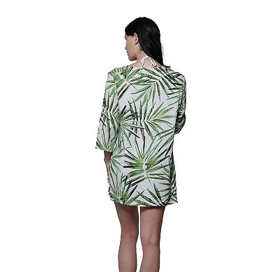 Women's J. Valdi Lace Up Swim Cover-Up Tunic