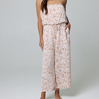 Women's J. Valdi Swim Cover-Up Bandeau Jumpsuit