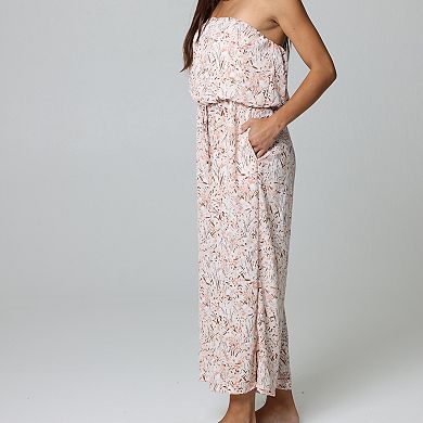 Women's J. Valdi Swim Cover-Up Bandeau Jumpsuit