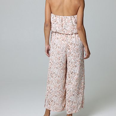 Women's J. Valdi Swim Cover-Up Bandeau Jumpsuit