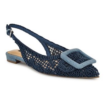 Nine West Jasser Women's Slip-On Slingback Dress Flats