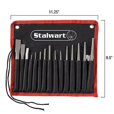Stalwart 16 Pc Chisel & Punch Set