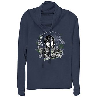 Women's Wednesday Season's Screaming Cowlneck Graphic Lightweight Long Sleeve