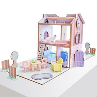 KidKraft Play & Store Cottage Wooden Dollhouse & 36 Accessories