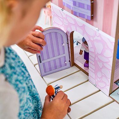 KidKraft Play & Store Cottage Wooden Dollhouse & 36 Accessories