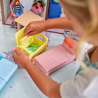 KidKraft Play & Store Cottage Wooden Dollhouse & 36 Accessories