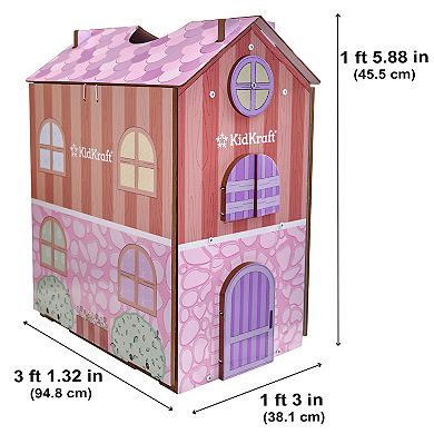 KidKraft Play & Store Cottage Wooden Dollhouse & 36 Accessories