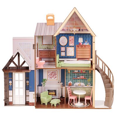 KidKraft Modern Charm Wooden Dollhouse 7 Accessories