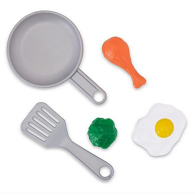KidKraft Cheerful Chef Blue Wooden Play Kitchen & 5 Accessories