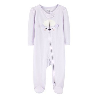 Baby Girl Carter's Lamb 2-Way Zipper Sleep and Play Pajamas