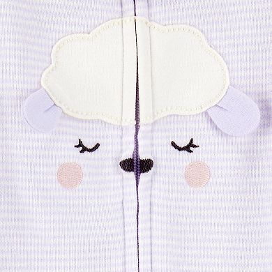 Baby Girl Carter's Lamb 2-Way Zipper Sleep and Play Pajamas