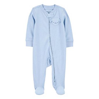 Baby Boy Carter's Ribbed 2-Way Zip Sleep & Play Pajamas
