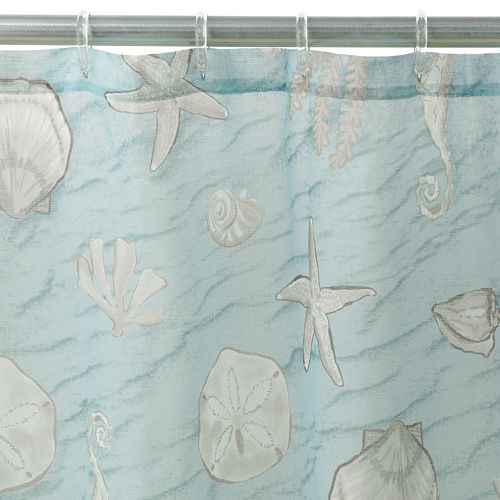 Home Classics Coastal Fabric Shower Curtain