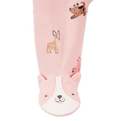 Baby Girl Carter's Dog Print 2-Way Zip Sleep & Play Pajamas