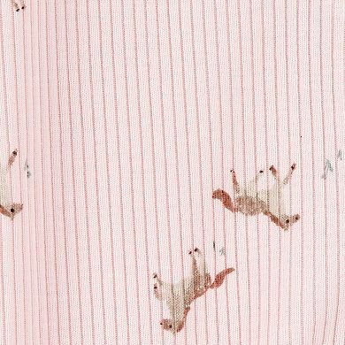 Baby Girl Carter's Horse Print 2-Way Zip Ribbed Sleep & Play Pajamas