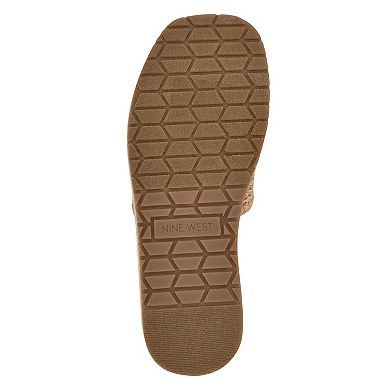 Nine West Keller Women's Slip-On Sqaure Toe Casual Sandals