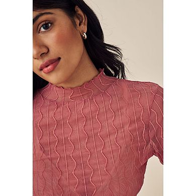 Women's NEXT Mesh Roll Neck Blouse