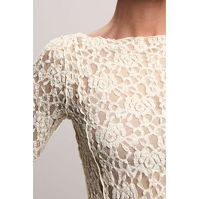 Women's NEXT Slash Neck Lace Top