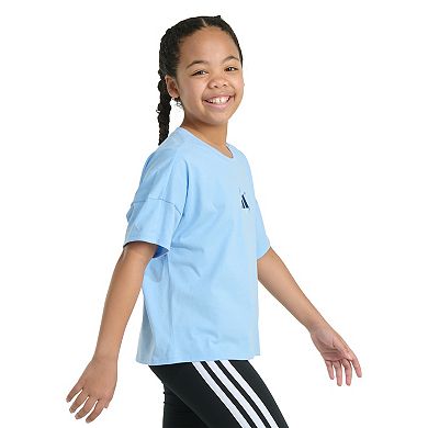 Girls adidas Short Sleeve Drop Shoulder Tee