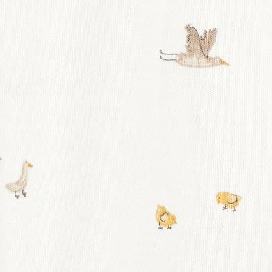 Baby Carter's Mini Bird Print 2-Way Zip Sleep & Play Pajamas