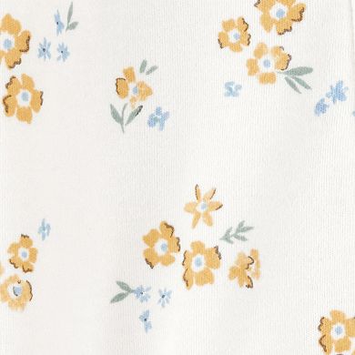 Baby Girl Carter's Floral 2-Way Zipper Sleep and Play Pajamas