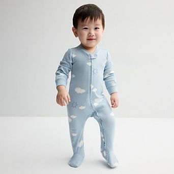 Baby Carter's Cloud Print 2-Way Zip Sleep & Play Pajamas