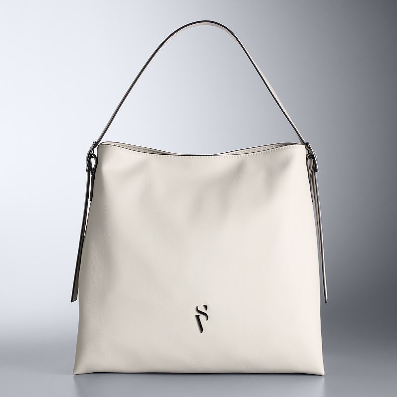 Simply Vera Vera Wang Jay Shopper Shoulder Bag, Silver Spirit