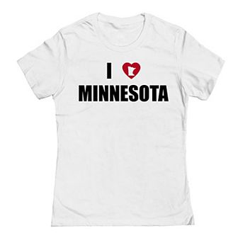Junior's I Heart Minnesota Graphic Tee