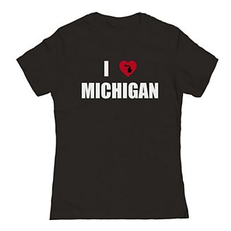 Junior's I Heart Michigan Graphic Tee
