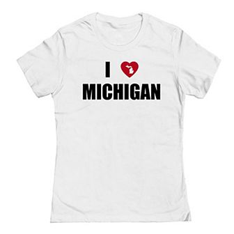 Junior's I Heart Michigan Graphic Tee