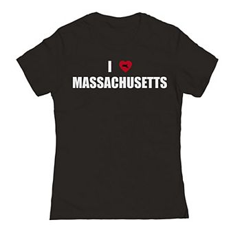 Junior's I Heart Massachusetts Graphic Tee