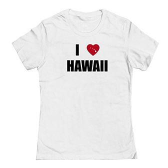 Junior's I Heart Hawaii Graphic Tee