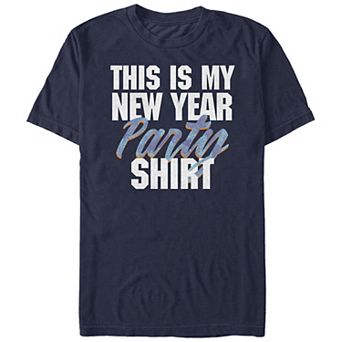 Men's This Is My New Year Party Shirt Graphic Tee