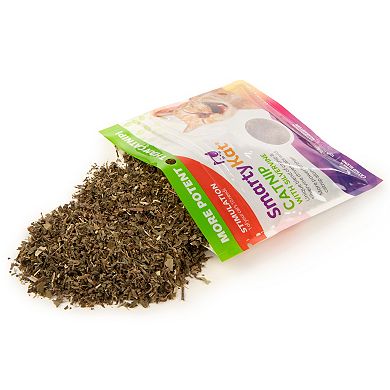 SmartyKat Catnip with Silvervine Cat Attractant Resealable Pouch