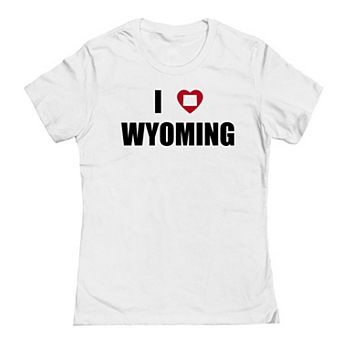 Junior's I Heart Wyoming Graphic Tee