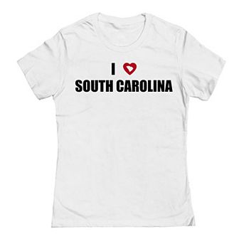 Junior's I Heart South Carolina Graphic Tee