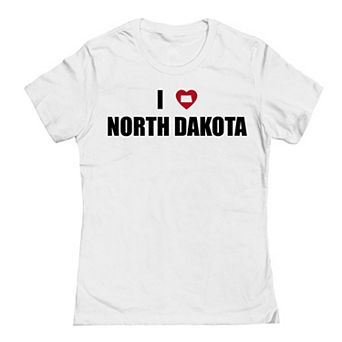 Junior's I Heart North Dakota Graphic Tee
