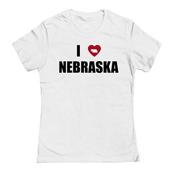 Junior's I Heart Nebraska Graphic Tee