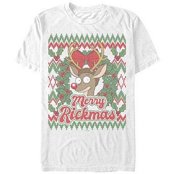 Men's Rick And Morty Merry Rickmas Graphic Tee