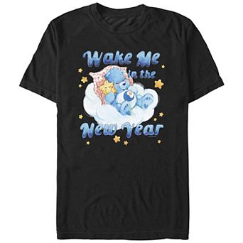 Men's Care Bears Wake Me In The New Year Graphic Tee