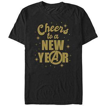 Men's Avengers Cheers To A New Year Graphic Tee
