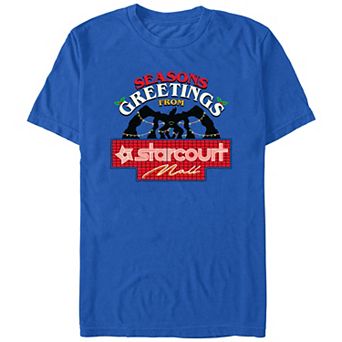 Men's Stranger Things Season's Greetings From Starcourt Mall Graphic Tee