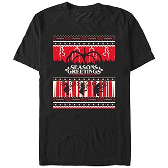Men's Stranger Things Season's Greeting From The Upside Down Graphic Tee