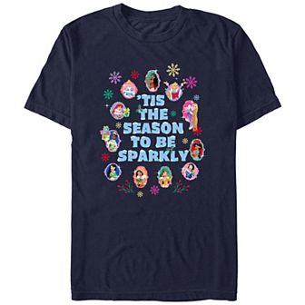 Disney Princess 'Tis The Season To Be Sparkly Men's Graphic Tee