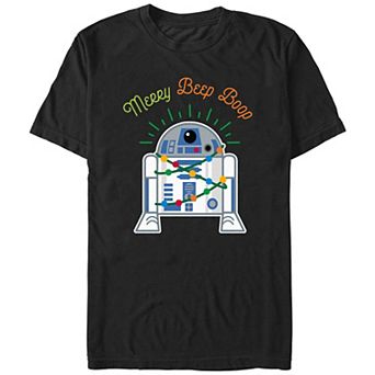 Men's Star Wars R2-D2 Merry Beep Boop Beep Graphic Tee