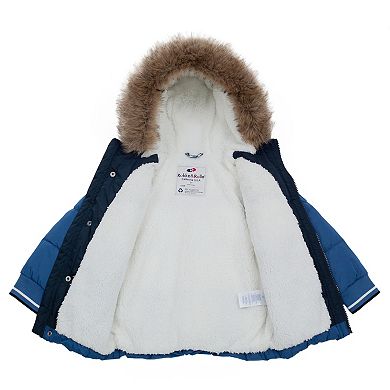 Toddler Boys' Rokka&rolla Fleece Lined Puffer Jacket Coat