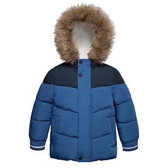 Toddler Boys' Rokka&rolla Fleece Lined Puffer Jacket Coat