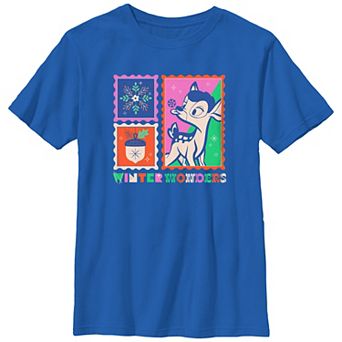 Disney's Bambi Winter Wonders Post Stamps Boys 8-20 Graphic Tee
