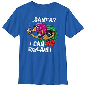 Boys 8-20 The Muppets Animal Santa I Can Explain Graphic Tee