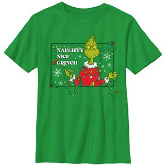 Boys 8-20 Dr. Seuss Checklist Grinch Graphic Tee